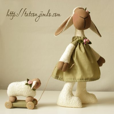 Тильда овечка: выкройка мягкой игрушки для шитья